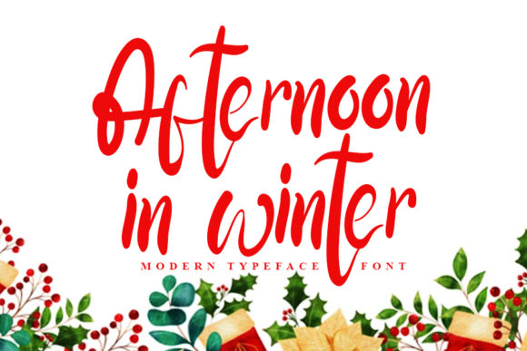 Afternoon in Winter: A Script Font for Bold Campaigns