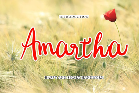 Amartha Font: The Minimalist Script for Small Business Branding