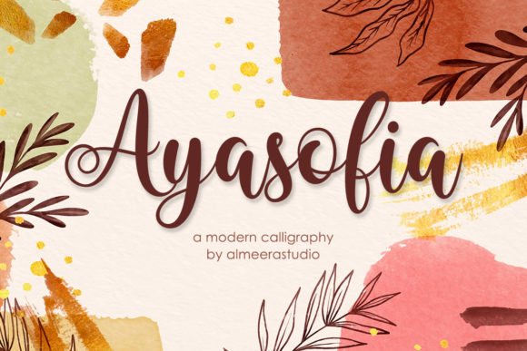Ayasofia: The Script Font for Scroll-Stopping Brand Visuals