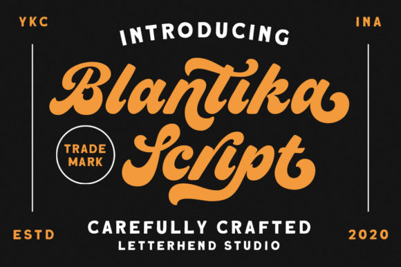 Blantika: The Bold Vintage Script Font for Branding