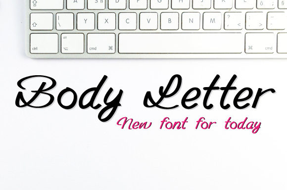 Body Letter: A Script Font for Elegant Editorial Design