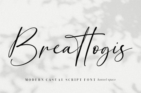 Breattogis: A Modern Script Typeface for Elegant Branding
