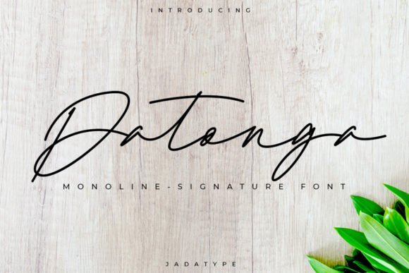 Datonga: The Perfect Thin Script Font for Crafters