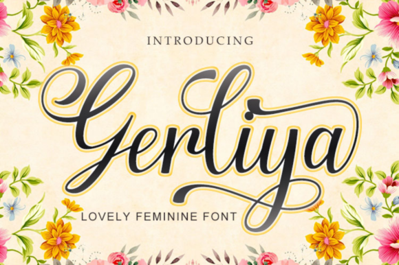 Gerliya Font for Polished Brand Identity