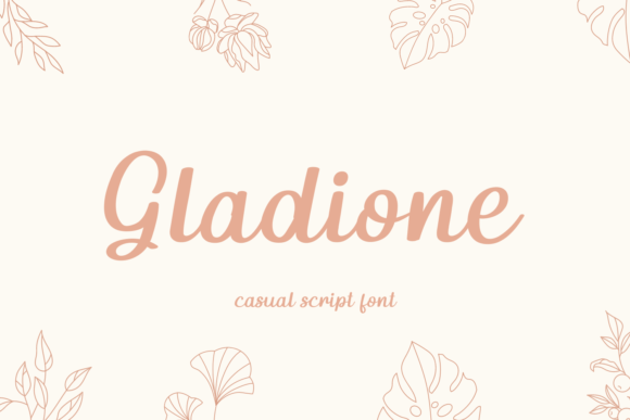 Gladione: A Friendly Script Font for Editorial Design