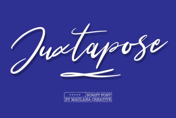 Juxtapose: The Authentic Script Font for Handmade Brands