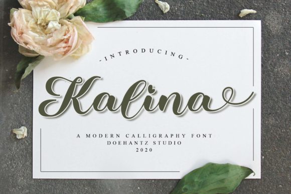 Kalina Script Font for Handmade Brands