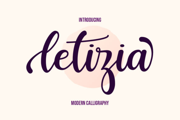 Letizia: A Modern Script Typeface for Elegant Editorial Design