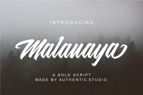 Malanaya: A Bold Script Font for Branding