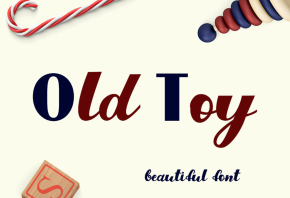 Old Toy Font for Vintage Editorial Design