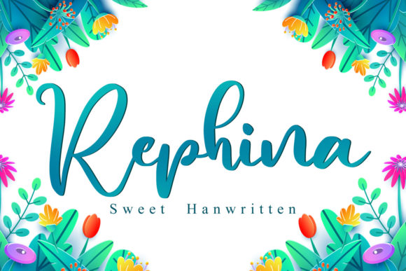 Rephina: A Modern Script Font for Elegant Editorial Design