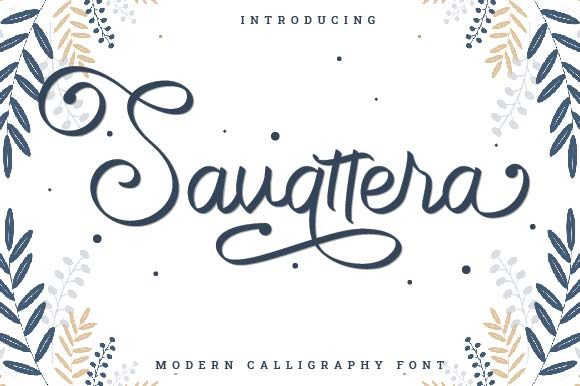 Savattera: A Charming Script Font for Elegant Branding