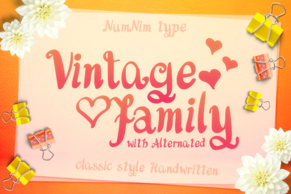 Vintage Family: A Chunky Script Font for Bold Branding