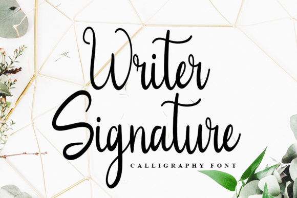 Writer Signature: A Script Font for Web Headers